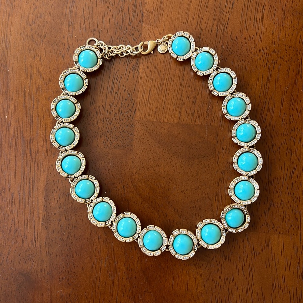 Jcrew turquoise colored necklace